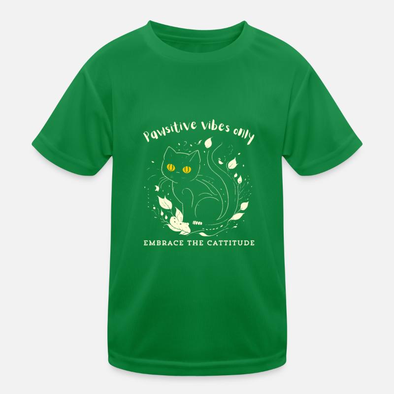 « Vibrations pawsitive seulement » T-shirt sport Enfant