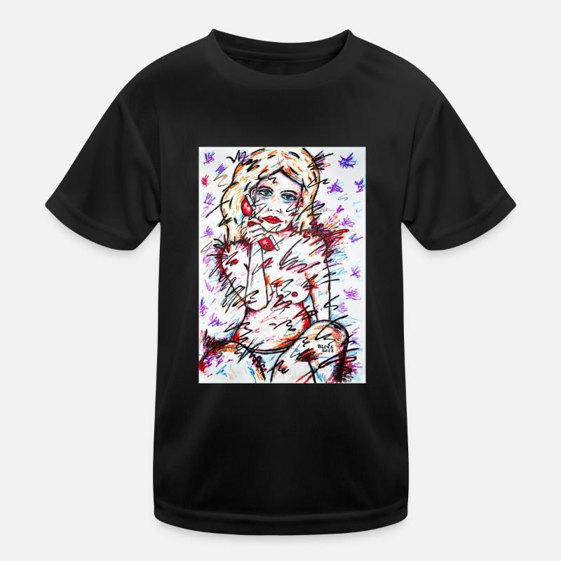 Telefonmädchen Kinder Funktions-T-Shirt