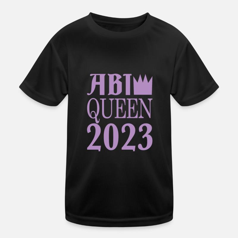 Abi Spruch - queen - Kids Functional T-Shirt - black
