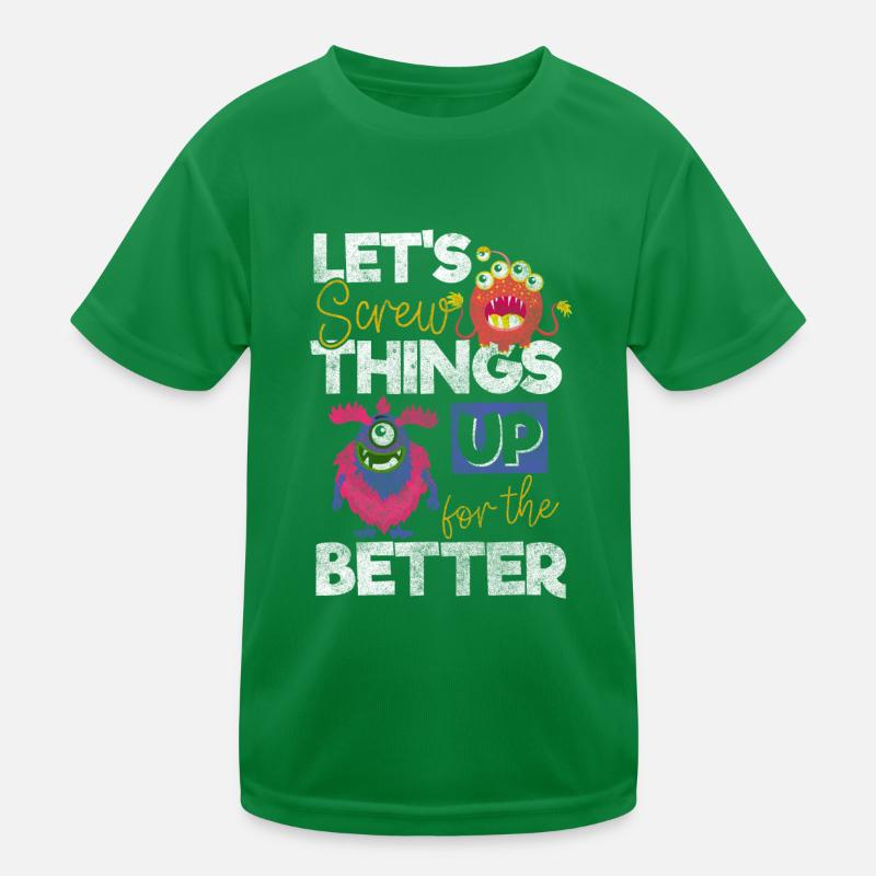 Monsters scare terribly cute Kids Functional T-Shirt