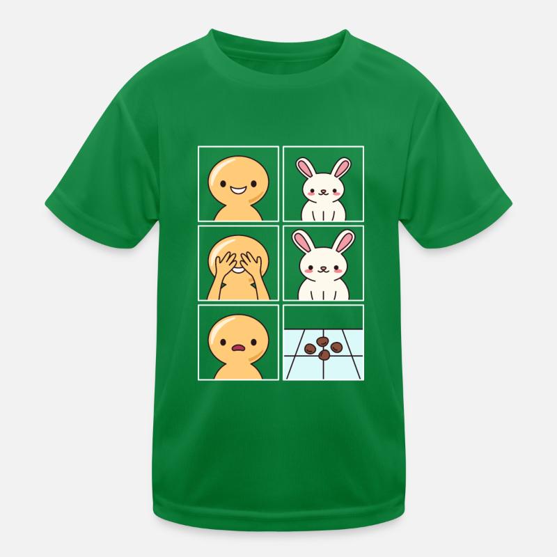 Rabbit Poop Design for Rabbit Keepers Kids Functional T-Shirt