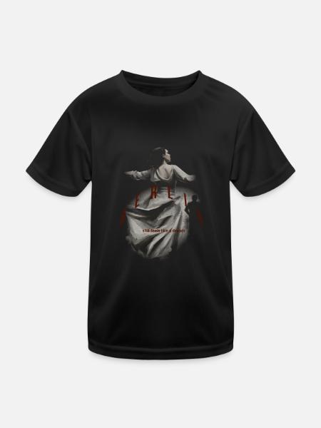 Berliin steel feels like a dream - Kinder Funktions-T-Shirt - Schwarz - Vorne