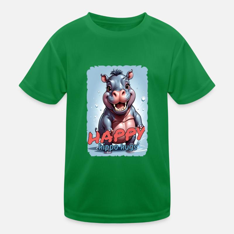 Glücklich 3 Kinder Funktions-T-Shirt