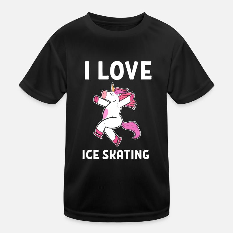 Ice skating Ice skating Ice skating Kids Functional T-Shirt