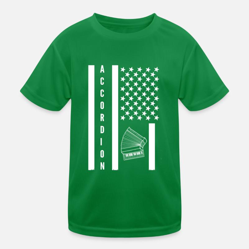 Akkordeon Kinder Funktions-T-Shirt