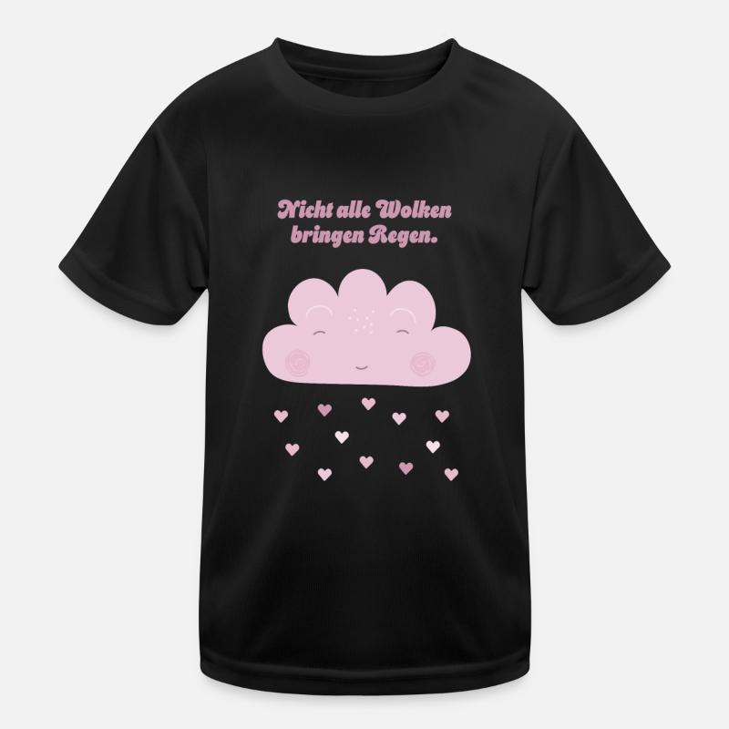Not all clouds bring rain pink Kids Functional T-Shirt