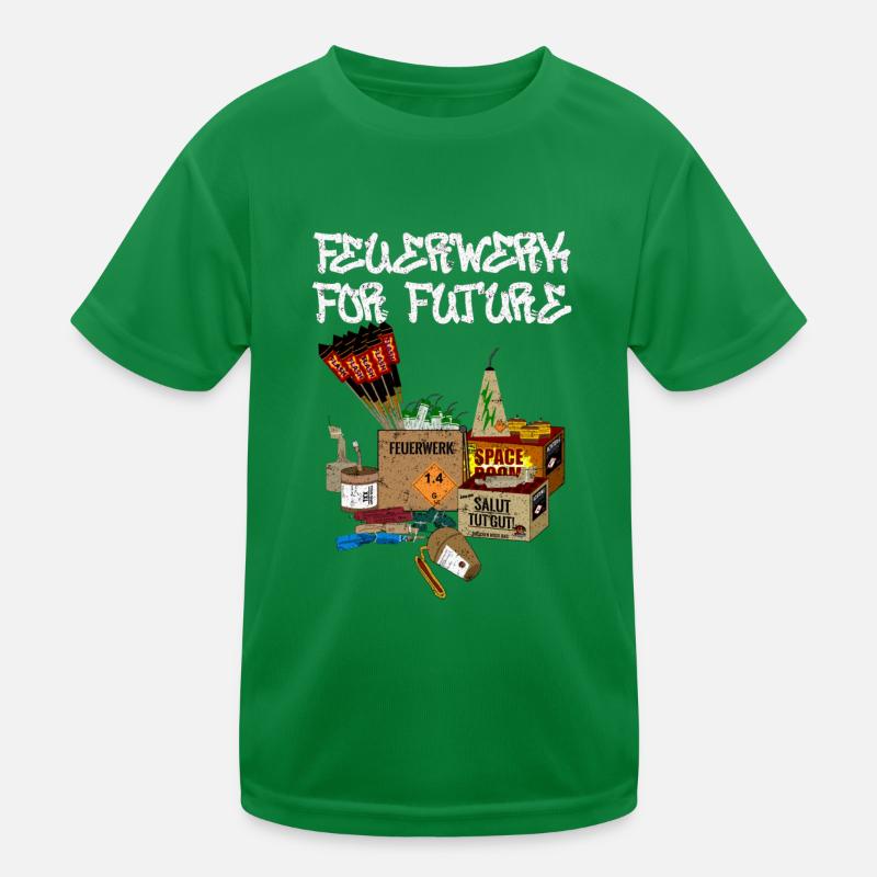 Future Fireworks Kids Functional T-Shirt