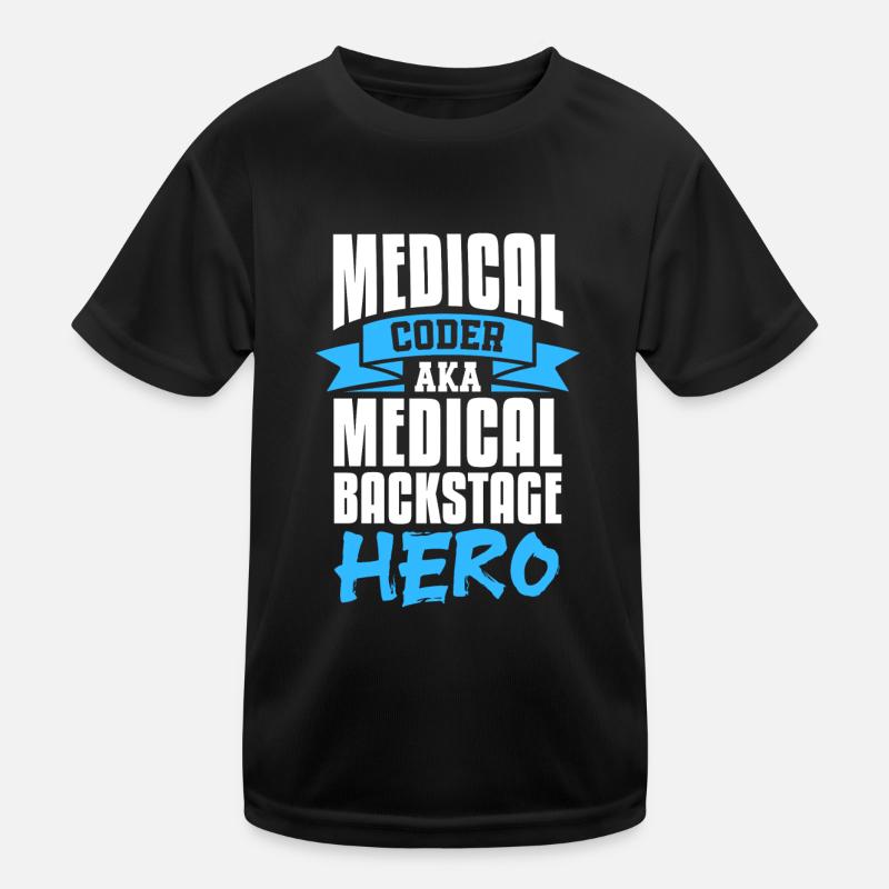 medical coder aka medical backstage hero Design Kinder Funktions-T-Shirt