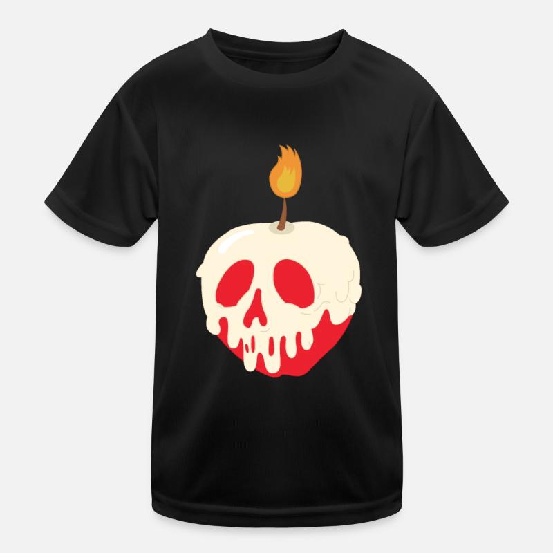Kerze und Apfel Kinder Funktions-T-Shirt