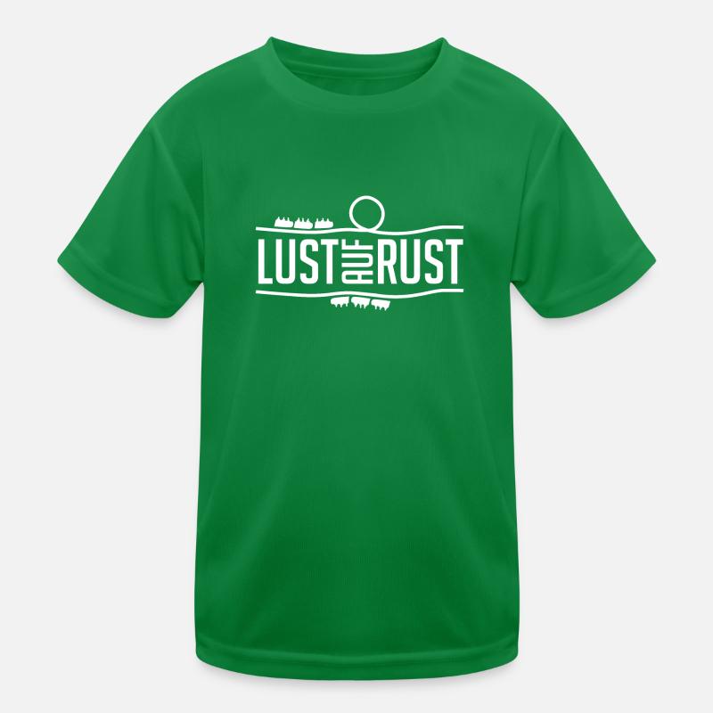Lust auf Rust Achterbahn Spruch Kinder Funktions-T-Shirt