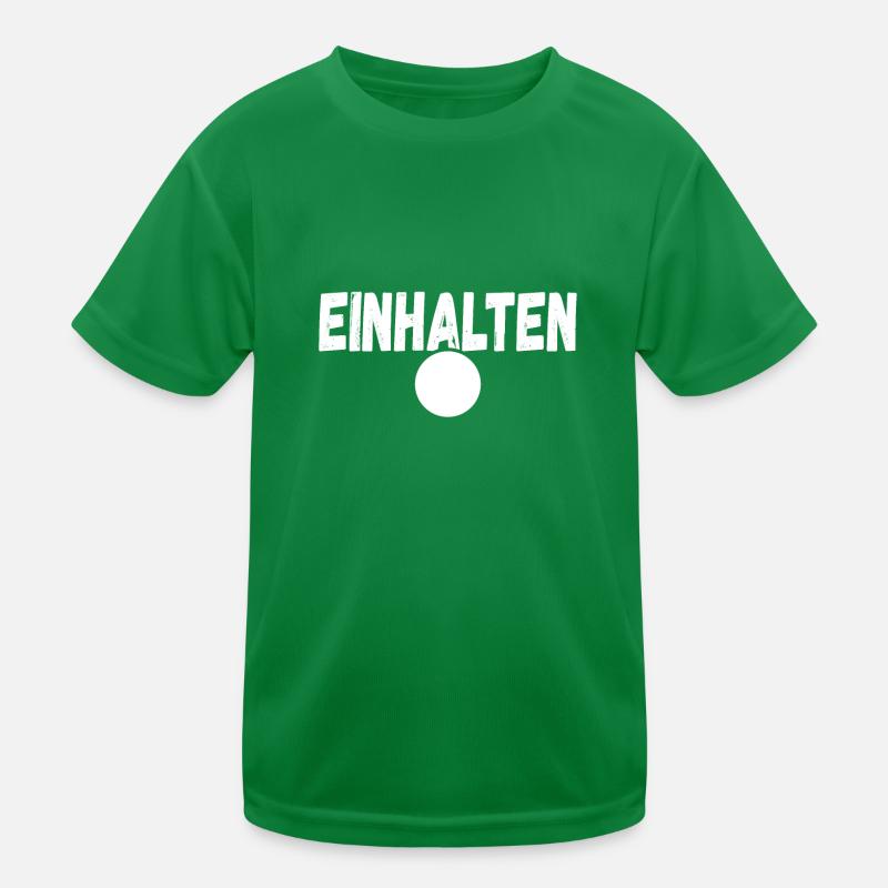 Einhalten Punkt Witziges Statement Spruch Kinder Funktions-T-Shirt