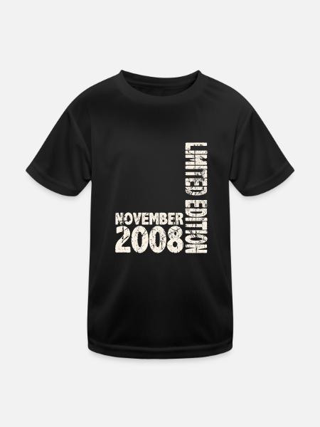 November 2008 Limited Edition 15 Years Man Woman - Kids Functional T-Shirt - black - Front