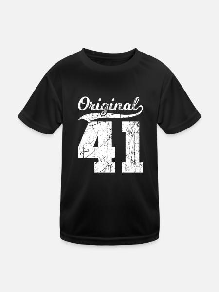 41 Original 83 Years Man Wife Birthday - Kids Functional T-Shirt - black - Front