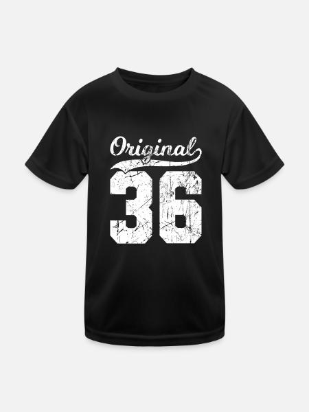 36 Original 88 Ans Homme Femme Anniversaire - T-shirt sport Enfant - noir - Devant