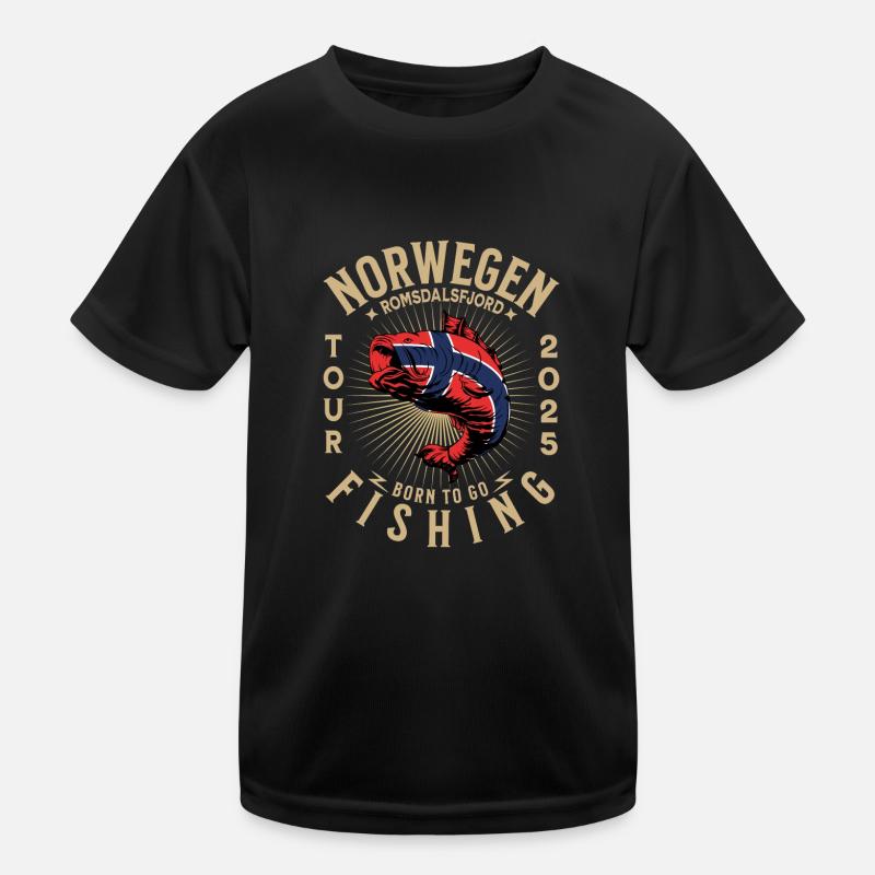 Norvège Romsdalsfjord : excursion de pêche 2025 (Garantie du prix le plus bas) T-shirt sport Enfant