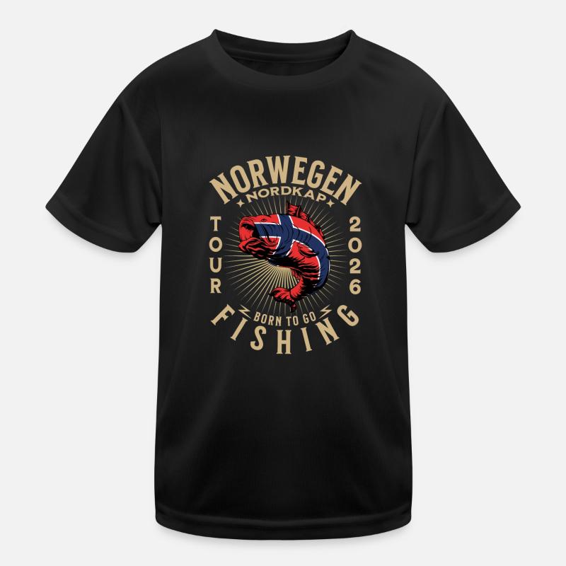 Nordkap Angeln 2026 Kinder Funktions-T-Shirt