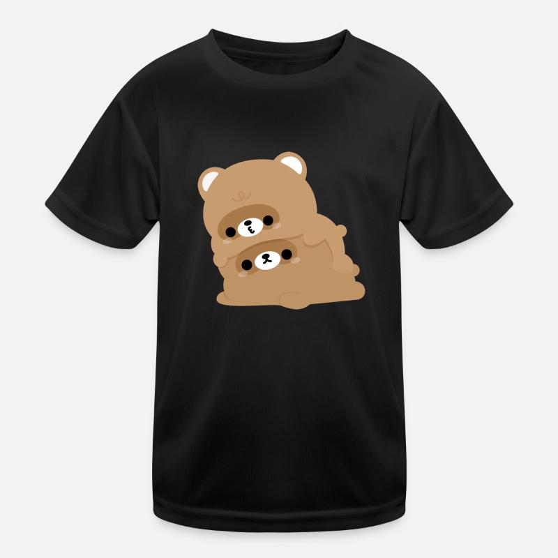 Biber-Pärchen Kinder Funktions-T-Shirt
