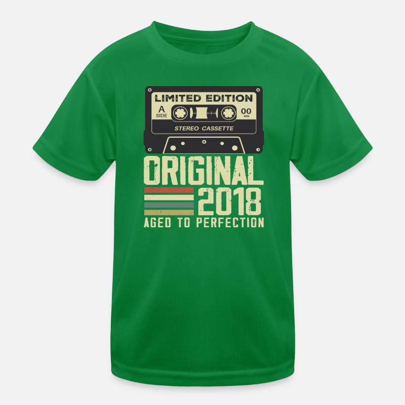 6th Retro Style Anniversary Gift 2018 Kids Functional T-Shirt