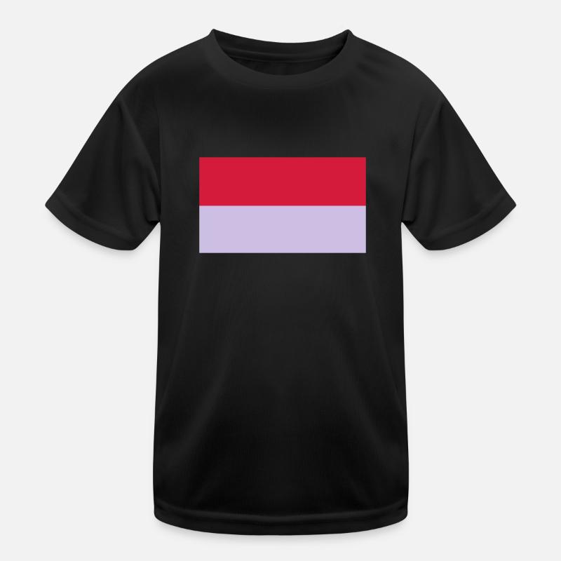 indonesia flag - Kids Functional T-Shirt - black