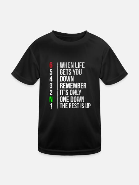 Cool Sports Motor Racing Hobby T-shirt - Kids Functional T-Shirt - black