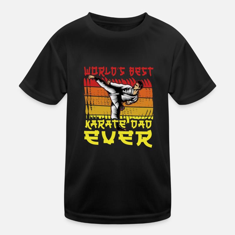 Le meilleur papa de karaté au monde T-shirt sport Enfant