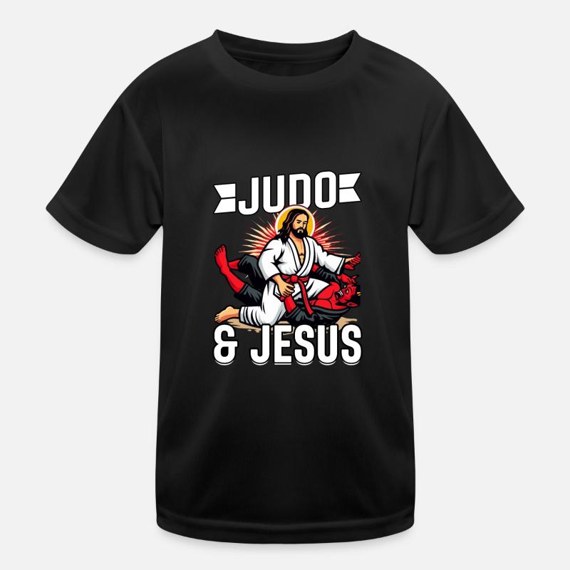Le judo et Jésus T-shirt sport Enfant