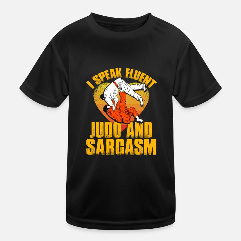 Je parle Judo et Sarcasme T-shirt sport Enfant