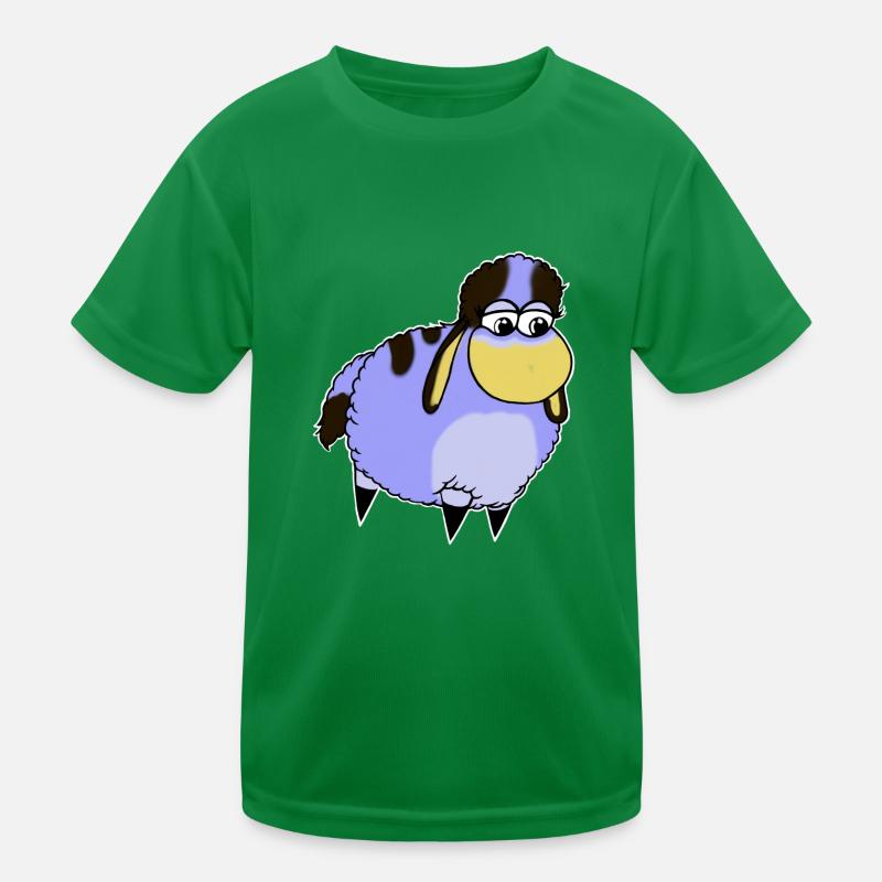 Wolly Sheepling Blaui Kinder Funktions-T-Shirt