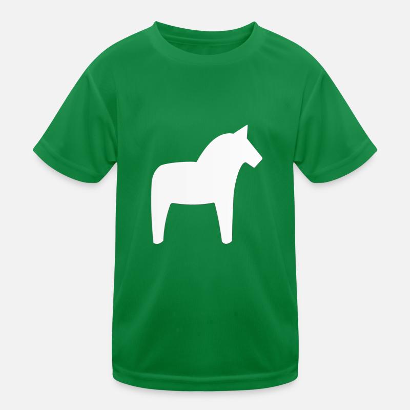 Dalahäst Pferd Schweden Kinder Funktions-T-Shirt