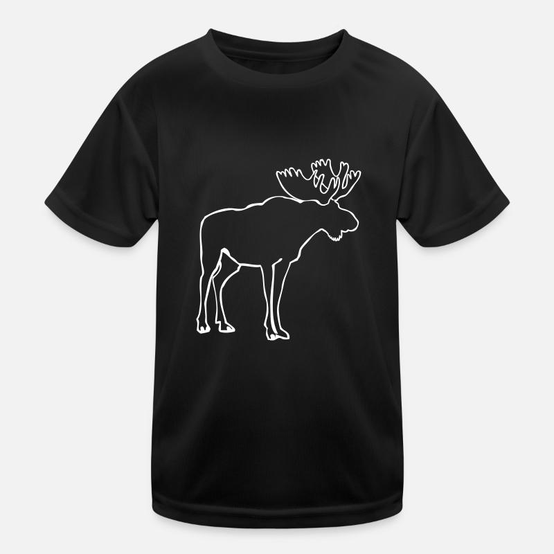 Elch - Moose - Elk Kinder Funktions-T-Shirt