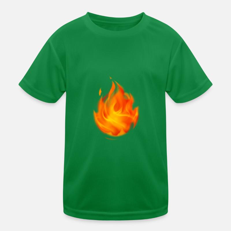 Feuer Kinder Funktions-T-Shirt