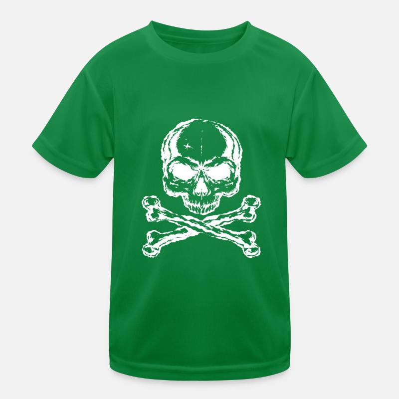 Skull and bones Kids Functional T-Shirt