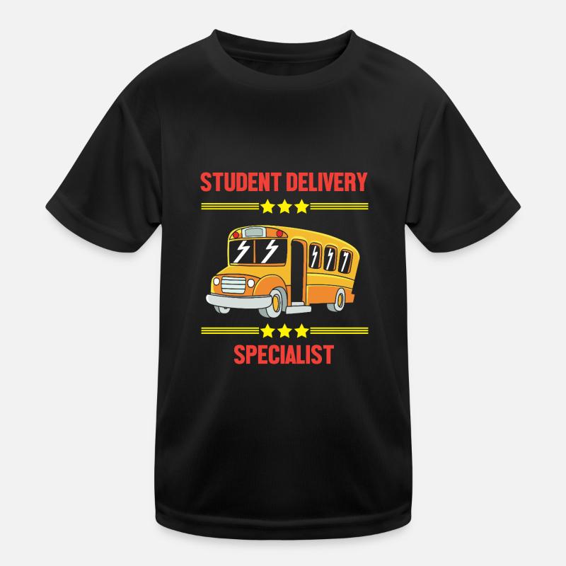 School Bus Driver School Bus Kids Functional T-Shirt