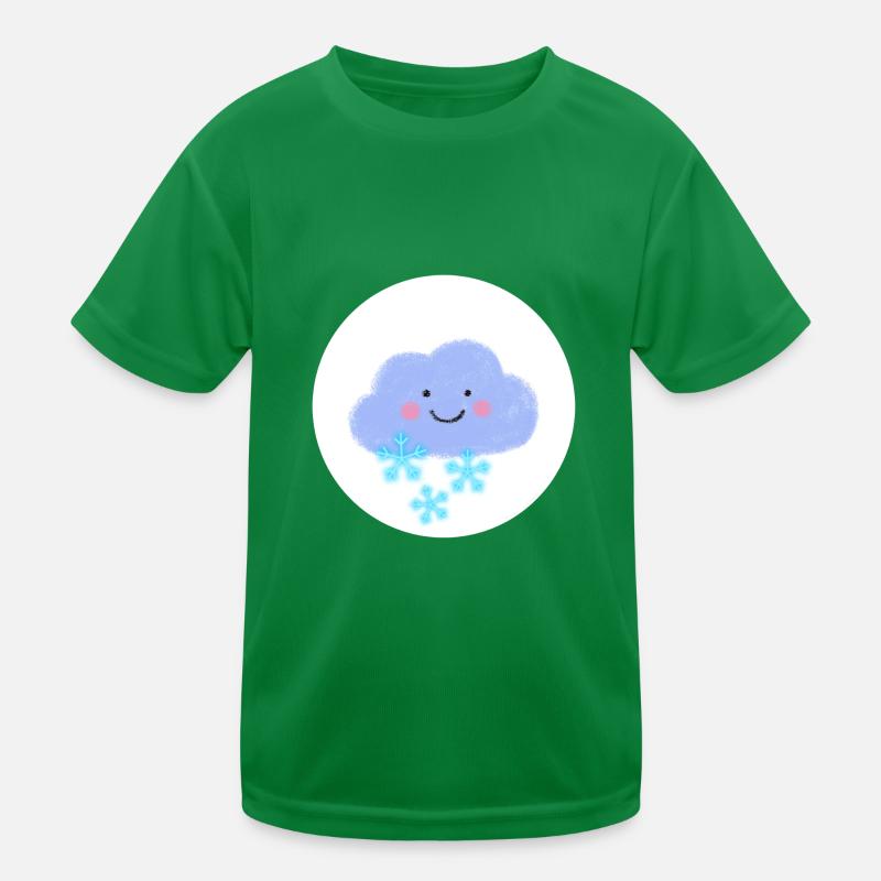 Lucky Bears,Costume,Snow, Cloud, Ice Kids Functional T-Shirt
