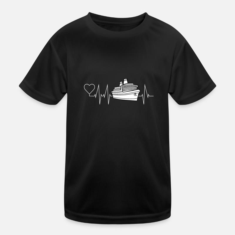 Cruise ship, Crusader heartbeat gift Kids Functional T-Shirt