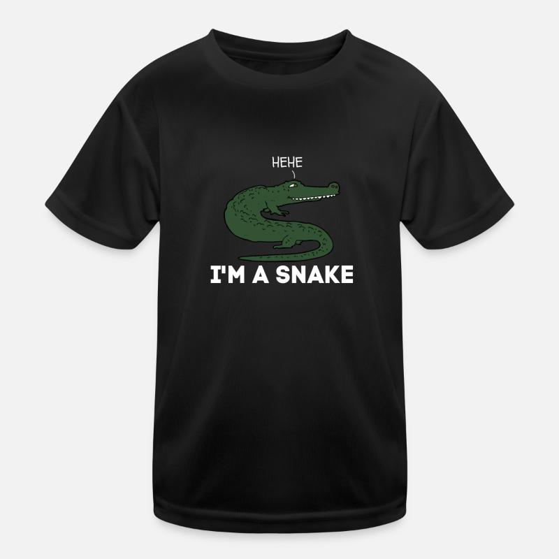 Crocodile Snake Alligator Funny Quote Joke Saying Kids Functional T-Shirt