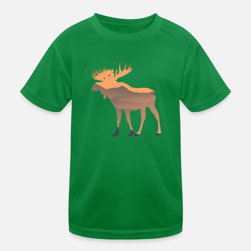elk Kids Functional T-Shirt