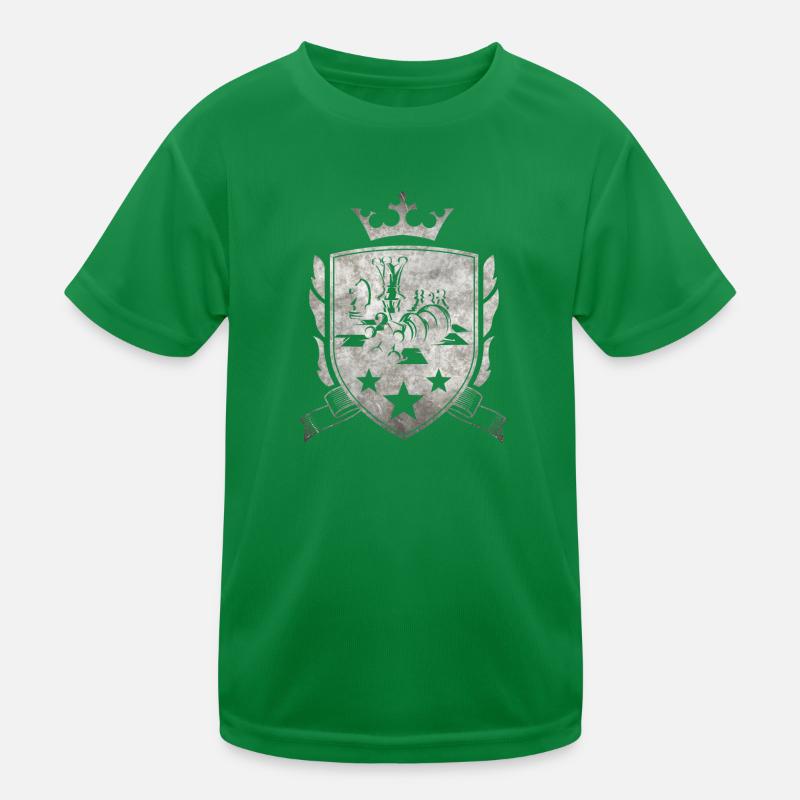 Schach-Emblem Kinder Funktions-T-Shirt