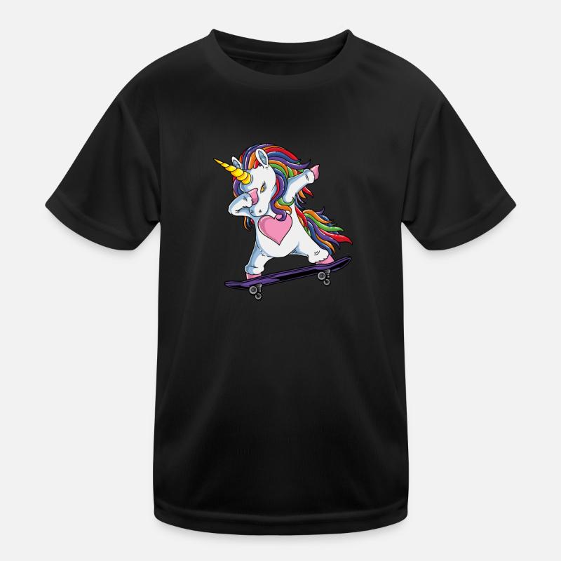 Skateboarderin Kinder Funktions-T-Shirt