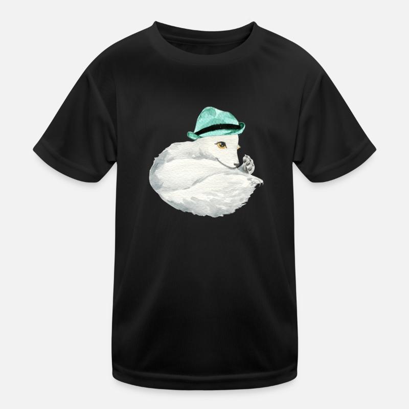 Cute arctic fox Kids Functional T-Shirt