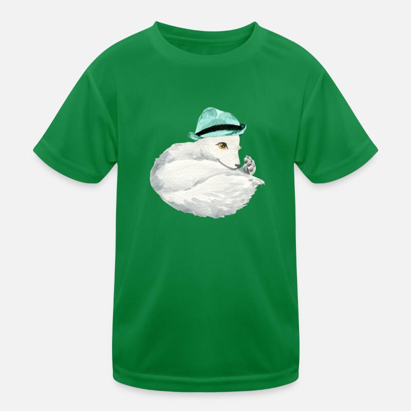 Cute arctic fox Kids Functional T-Shirt