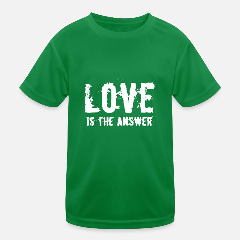 L'amour est la réponse T-shirt sport Enfant