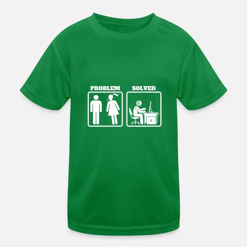 Problem Solved - Pc Gaming Funny Gift Kids Functional T-Shirt