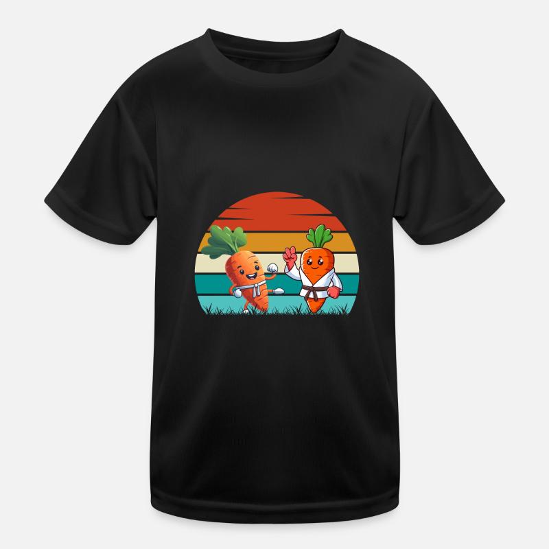 Karate Karotten Kinder Funktions-T-Shirt