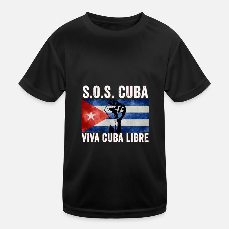 Viva Cuba Libre SOS Cuba Kinder Funktions-T-Shirt