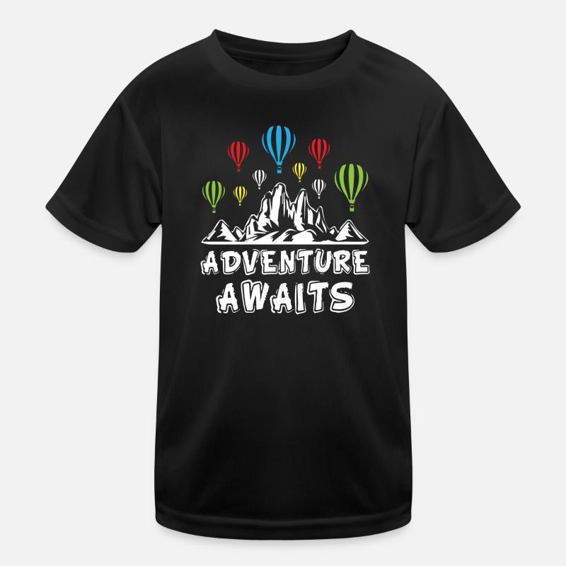L’aventure attend les montgolfières T-shirt sport Enfant
