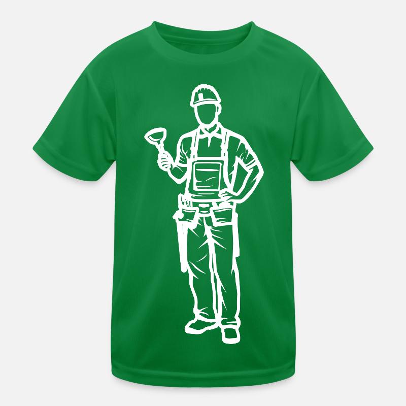 Plumber Kids Functional T-Shirt