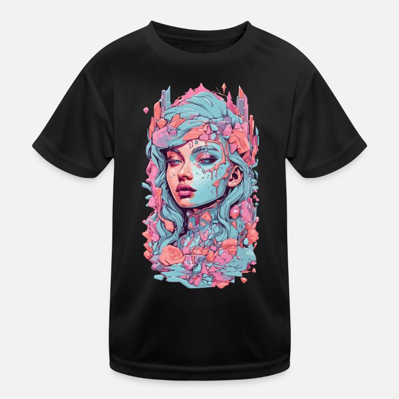 Gothic Pastel Kawaii Crystallized Goth Design Kinder Funktions-T-Shirt