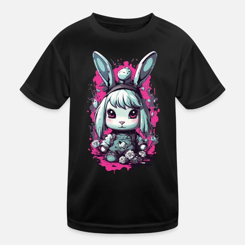 Goth Bunny Kawaii Pastel gothique Design T-shirt sport Enfant