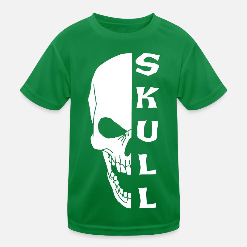 Der weiße Schädel Kinder Funktions-T-Shirt